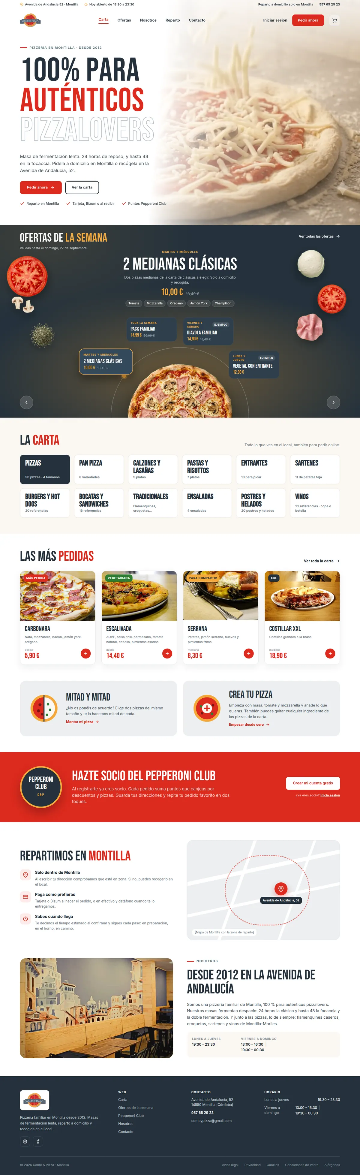 Captura de Come & Pizza