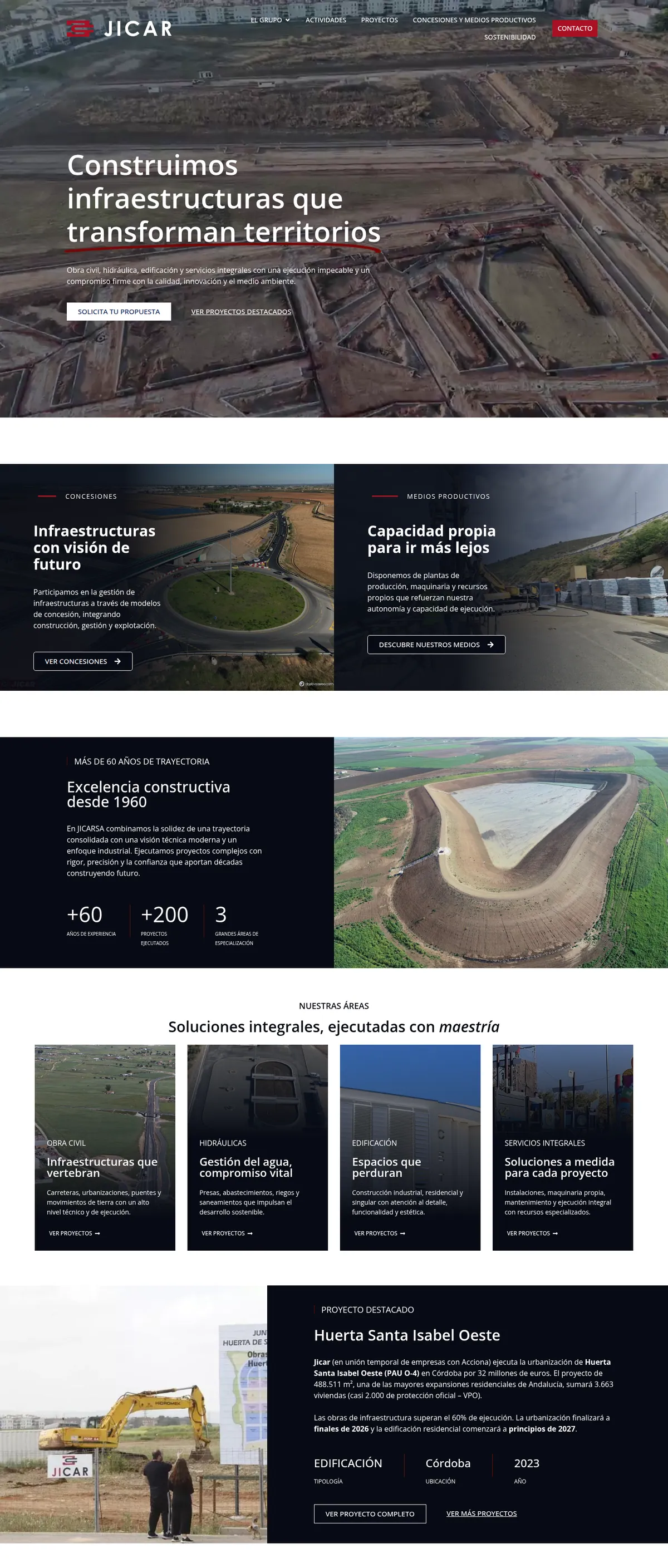 Captura de JICAR Infraestructuras